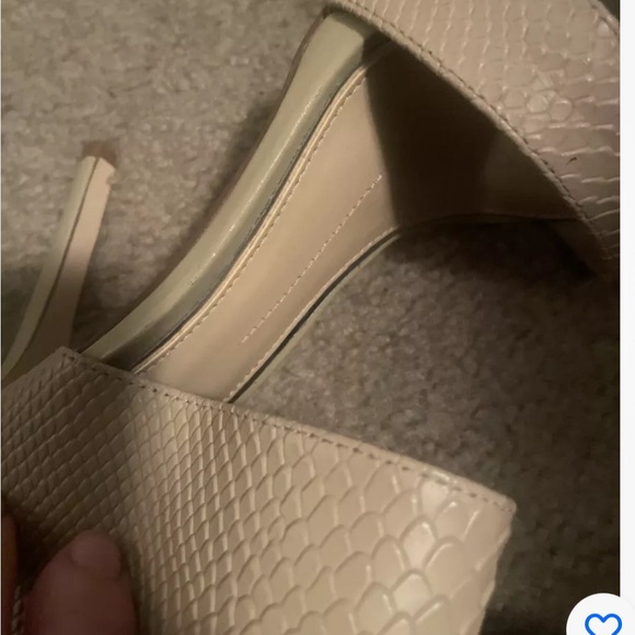 Gianni Bini Open Toe Pumps Nude Size 9 - Picture 7 of 8